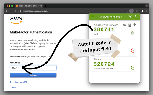2FA Authenticator from Chrome web store to be run with OffiDocs Chromium online 2FA Authenticator from Chrome web store to be run with OffiDocs Chromium online