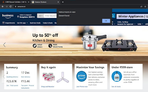 A360 Element Validator from Chrome web store to be run with OffiDocs Chromium online A360 Element Validator from Chrome web store to be run with OffiDocs Chromium online