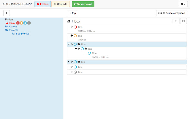 ACTIONS WEB APP for GTD from Chrome web store to be run with OffiDocs Chromium online ACTIONS WEB APP for GTD from Chrome web store to be run with OffiDocs Chromium online