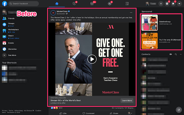 AdBlocker for Facebook™ from Chrome web store to be run with OffiDocs Chromium online AdBlocker for Facebook™ from Chrome web store to be run with OffiDocs Chromium online