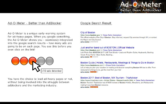 Ad O Meter Better than AdBlocker from Chrome web store to be run with OffiDocs Chromium online Ad O Meter Better than AdBlocker from Chrome web store to be run with OffiDocs Chromium online