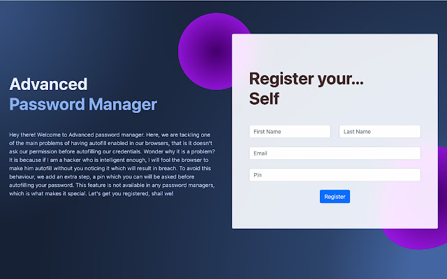 Advanced Password Manager from Chrome web store to be run with OffiDocs Chromium online Advanced Password Manager from Chrome web store to be run with OffiDocs Chromium online