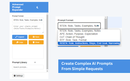 Advanced Prompt Expander from Chrome web store to be run with OffiDocs Chromium online Advanced Prompt Expander from Chrome web store to be run with OffiDocs Chromium online
