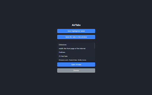 AirTabs from Chrome web store to be run with OffiDocs Chromium online AirTabs from Chrome web store to be run with OffiDocs Chromium online