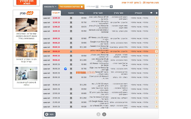 Ajax Lazy Load: Yad 2 from Chrome web store to be run with OffiDocs Chromium online Ajax Lazy Load: Yad 2 from Chrome web store to be run with OffiDocs Chromium online