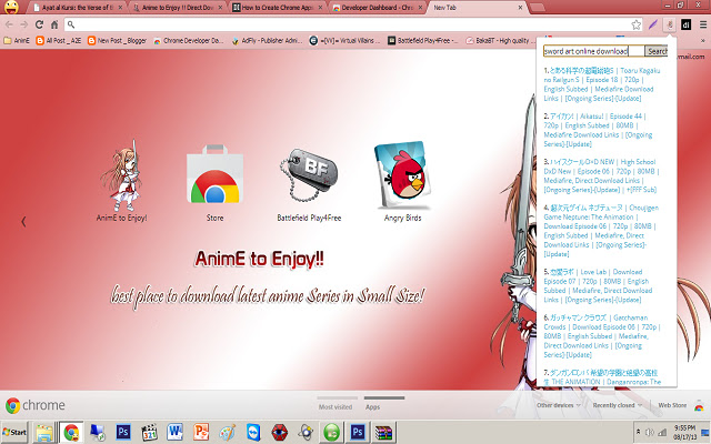AnimE2Enjoy! from Chrome web store to be run with OffiDocs Chromium online AnimE2Enjoy! from Chrome web store to be run with OffiDocs Chromium online
