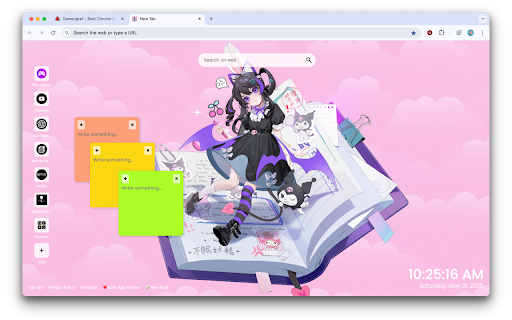 Anime Girl and Kuromi Live Wallpaper from Chrome web store to be run with OffiDocs Chromium online Anime Girl and Kuromi Live Wallpaper from Chrome web store to be run with OffiDocs Chromium online