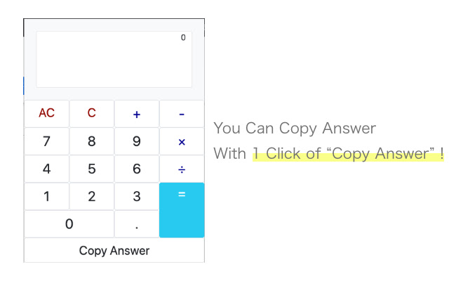 Answer Copy Calculator from Chrome web store to be run with OffiDocs Chromium online Answer Copy Calculator from Chrome web store to be run with OffiDocs Chromium online