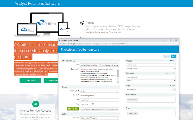 ARInsights Web Capture Addon from Chrome web store to be run with OffiDocs Chromium online ARInsights Web Capture Addon from Chrome web store to be run with OffiDocs Chromium online