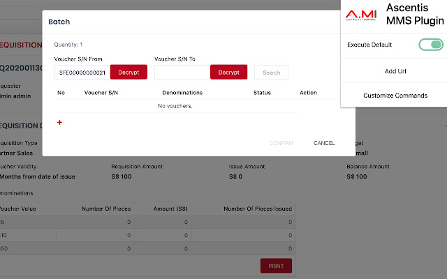Ascentis MMS Plugin from Chrome web store to be run with OffiDocs Chromium online Ascentis MMS Plugin from Chrome web store to be run with OffiDocs Chromium online