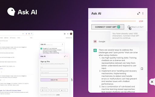 Ask AI Browser from Chrome web store to be run with OffiDocs Chromium online Ask AI Browser from Chrome web store to be run with OffiDocs Chromium online