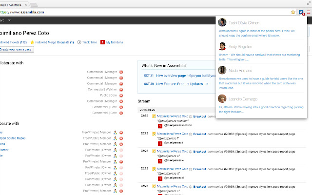 Assembla Mentions from Chrome web store to be run with OffiDocs Chromium online Assembla Mentions from Chrome web store to be run with OffiDocs Chromium online
