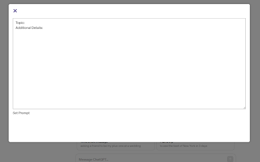 Atomic Gains: Prompt Assistant from Chrome web store to be run with OffiDocs Chromium online Atomic Gains: Prompt Assistant from Chrome web store to be run with OffiDocs Chromium online