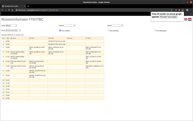 Automatisch rooster uploaden naar G Calendar from Chrome web store to be run with OffiDocs Chromium online Automatisch rooster uploaden naar G Calendar from Chrome web store to be run with OffiDocs Chromium online