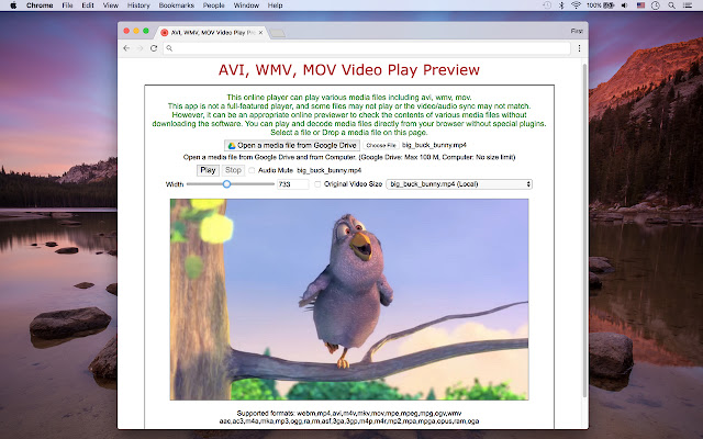 AVI, WMV, MOV Video Play Preview from Chrome web store to be run with OffiDocs Chromium online AVI, WMV, MOV Video Play Preview from Chrome web store to be run with OffiDocs Chromium online