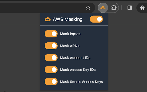 AWS Masking from Chrome web store to be run with OffiDocs Chromium online AWS Masking from Chrome web store to be run with OffiDocs Chromium online