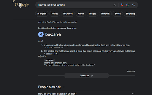 BADANA from Chrome web store to be run with OffiDocs Chromium online BADANA from Chrome web store to be run with OffiDocs Chromium online
