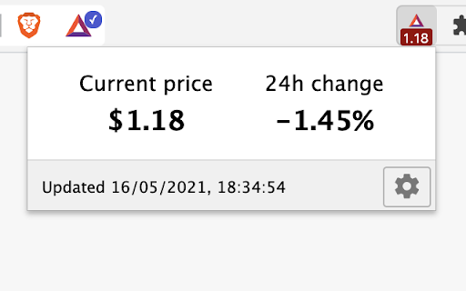 BAT Ticker from Chrome web store to be run with OffiDocs Chromium online BAT Ticker from Chrome web store to be run with OffiDocs Chromium online