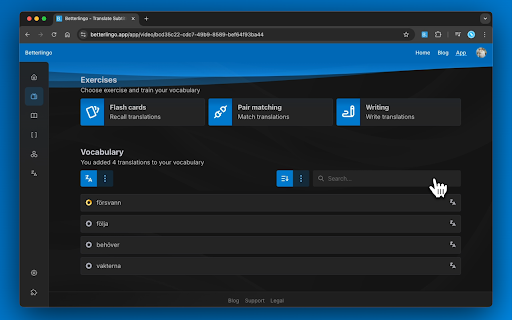 Betterlingo Translate Subtitles Text anywhere from Chrome web store to be run with OffiDocs Chromium online Betterlingo Translate Subtitles Text anywhere from Chrome web store to be run with OffiDocs Chromium online
