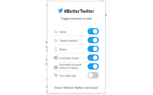 BetterTwitter from Chrome web store to be run with OffiDocs Chromium online BetterTwitter from Chrome web store to be run with OffiDocs Chromium online