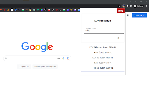 Birfinansci KDV Hesaplayıcı from Chrome web store to be run with OffiDocs Chromium online Birfinansci KDV Hesaplayıcı from Chrome web store to be run with OffiDocs Chromium online