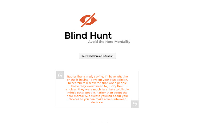 Blind Hunt from Chrome web store to be run with OffiDocs Chromium online Blind Hunt from Chrome web store to be run with OffiDocs Chromium online