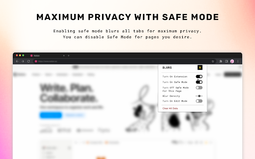 Blurs from Chrome web store to be run with OffiDocs Chromium online Blurs from Chrome web store to be run with OffiDocs Chromium online