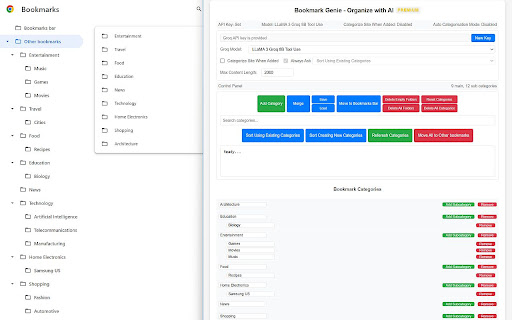 Bookmark Genie Organize with AI from Chrome web store to be run with OffiDocs Chromium online Bookmark Genie Organize with AI from Chrome web store to be run with OffiDocs Chromium online