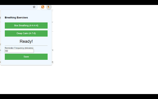 Breathing Exercise Reminder from Chrome web store to be run with OffiDocs Chromium online Breathing Exercise Reminder from Chrome web store to be run with OffiDocs Chromium online