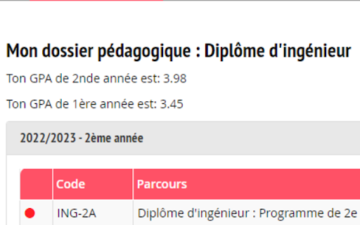 Calculateur GPA Télécom from Chrome web store to be run with OffiDocs Chromium online Calculateur GPA Télécom from Chrome web store to be run with OffiDocs Chromium online