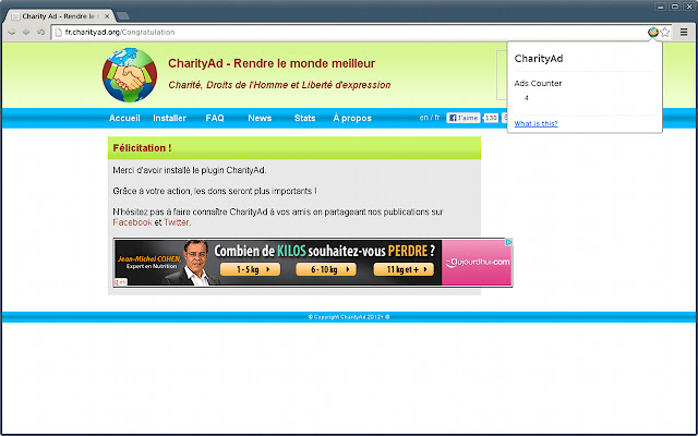 CharityAd from Chrome web store to be run with OffiDocs Chromium online CharityAd from Chrome web store to be run with OffiDocs Chromium online