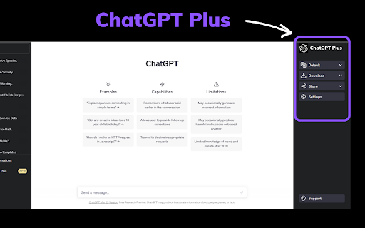 ChatGPT Plus Batch Export GPT Conversations from Chrome web store to be run with OffiDocs Chromium online ChatGPT Plus Batch Export GPT Conversations from Chrome web store to be run with OffiDocs Chromium online