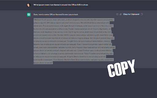 Chat GPT Text Background Remover from Chrome web store to be run with OffiDocs Chromium online Chat GPT Text Background Remover from Chrome web store to be run with OffiDocs Chromium online