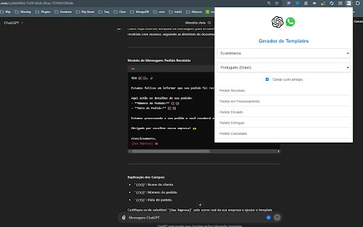 ChatGPT WhatsApp Template Generator from Chrome web store to be run with OffiDocs Chromium online ChatGPT WhatsApp Template Generator from Chrome web store to be run with OffiDocs Chromium online