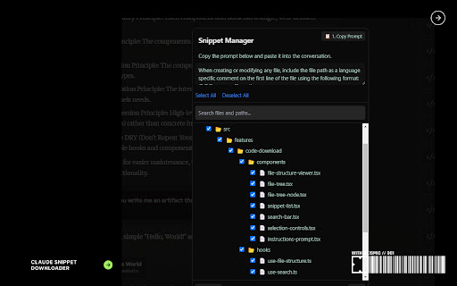 Claude Plus Snippet Downloader. Download Your Claude Snippets In One Click from Chrome web store to be run with OffiDocs Chromium online Claude Plus Snippet Downloader. Download Your Claude Snippets In One Click from Chrome web store to be run with OffiDocs Chromium online
