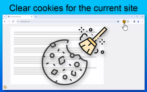 Clear cookies for one site from Chrome web store to be run with OffiDocs Chromium online Clear cookies for one site from Chrome web store to be run with OffiDocs Chromium online