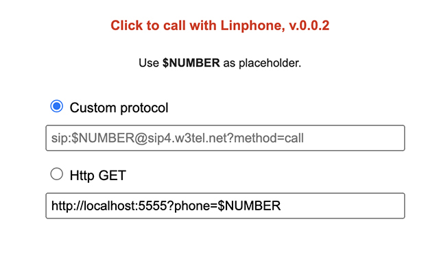 Click to call with Linphone from Chrome web store to be run with OffiDocs Chromium online Click to call with Linphone from Chrome web store to be run with OffiDocs Chromium online