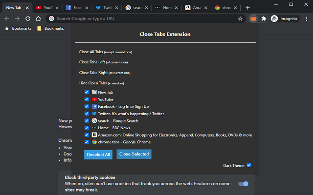 Close All Inactive Tabs from Chrome web store to be run with OffiDocs Chromium online Close All Inactive Tabs from Chrome web store to be run with OffiDocs Chromium online