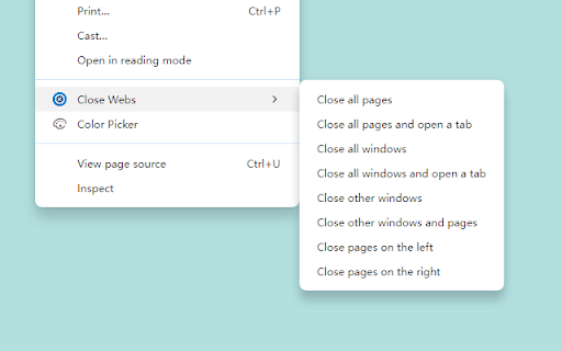 Close Pages from Chrome web store to be run with OffiDocs Chromium online Close Pages from Chrome web store to be run with OffiDocs Chromium online