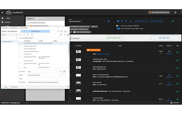 CloudNetCare for Selenium IDE from Chrome web store to be run with OffiDocs Chromium online CloudNetCare for Selenium IDE from Chrome web store to be run with OffiDocs Chromium online