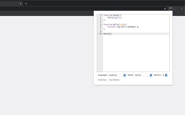 code paste from Chrome web store to be run with OffiDocs Chromium online code paste from Chrome web store to be run with OffiDocs Chromium online