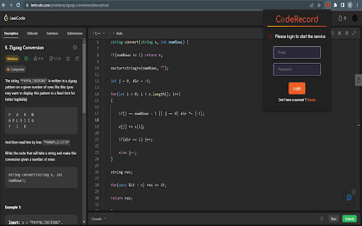 Coderecord from Chrome web store to be run with OffiDocs Chromium online Coderecord from Chrome web store to be run with OffiDocs Chromium online