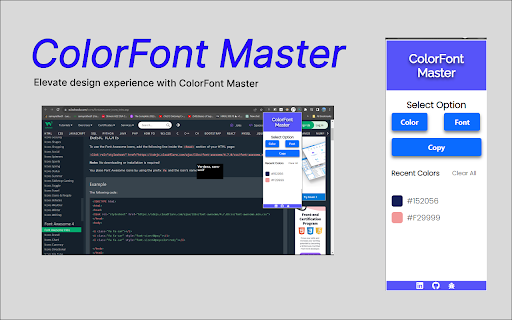 ColorFont Master from Chrome web store to be run with OffiDocs Chromium online ColorFont Master from Chrome web store to be run with OffiDocs Chromium online