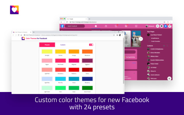 Color Themes for Facebook from Chrome web store to be run with OffiDocs Chromium online Color Themes for Facebook from Chrome web store to be run with OffiDocs Chromium online
