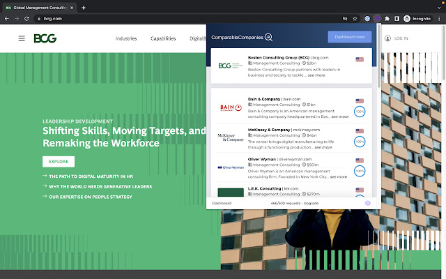 Comparable Companies from Chrome web store to be run with OffiDocs Chromium online Comparable Companies from Chrome web store to be run with OffiDocs Chromium online
