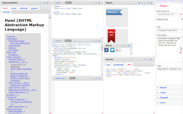 Compass SCSS Editor from Chrome web store to be run with OffiDocs Chromium online Compass SCSS Editor from Chrome web store to be run with OffiDocs Chromium online