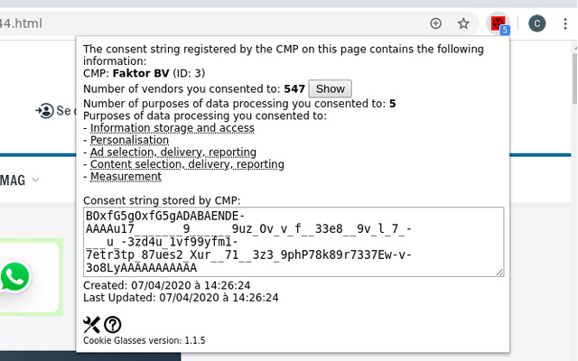 Cookie Glasses from Chrome web store to be run with OffiDocs Chromium online Cookie Glasses from Chrome web store to be run with OffiDocs Chromium online