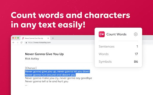CountWords from Chrome web store to be run with OffiDocs Chromium online CountWords from Chrome web store to be run with OffiDocs Chromium online