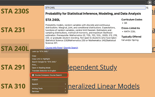 Course Compass: College Class Info Lookup from Chrome web store to be run with OffiDocs Chromium online Course Compass: College Class Info Lookup from Chrome web store to be run with OffiDocs Chromium online