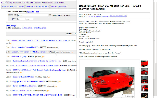 craigslist pop for power users from Chrome web store to be run with OffiDocs Chromium online craigslist pop for power users from Chrome web store to be run with OffiDocs Chromium online